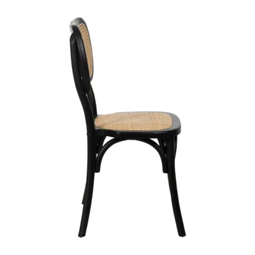 Chaise noire bois d'orme Ixia 45 cm — vue 3