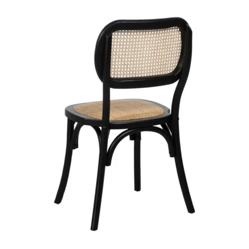 Chaise noire bois d'orme Ixia 45 cm — vue 4