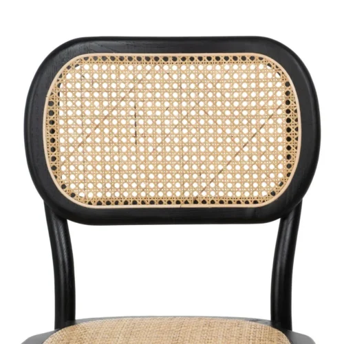 Chaise noire bois d'orme Ixia 45 cm — vue 5