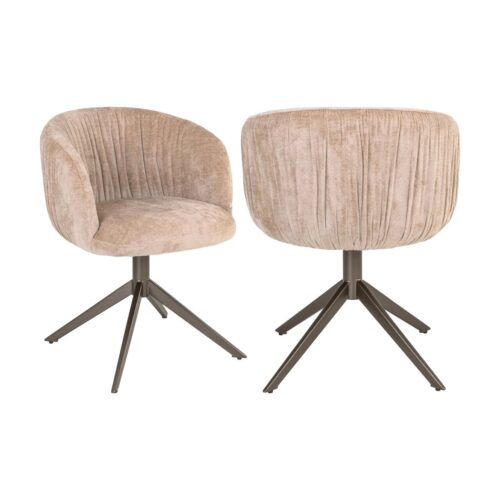 Chaise pivotante Cassi sable soft Richmond Interiors — vue 2