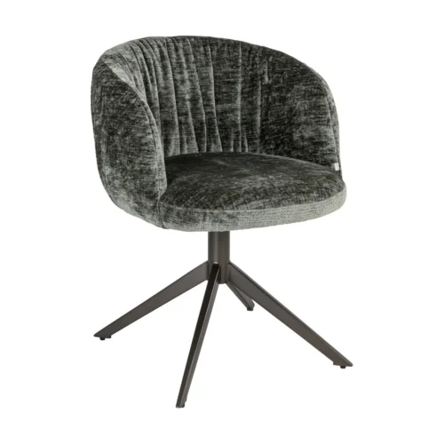 Chaises Richmond Interiors Chaise pivotante Cassi sauge chenille Richmond Interiors