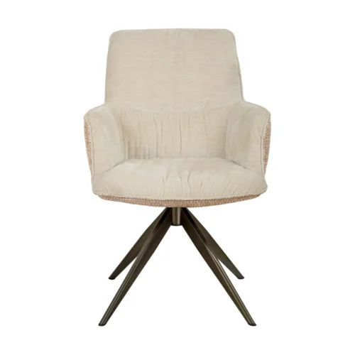 Chaise pivotante Chase ginger jacquard Richmond Interiors — vue 3