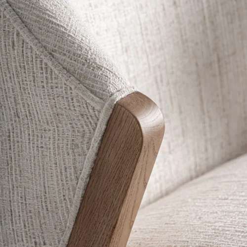 Chaise Prati bouclé beige Vical Home — vue 5
