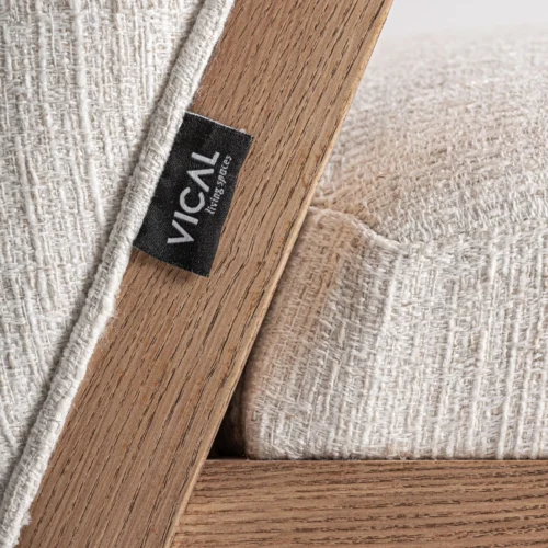 Chaise Prati bouclé beige Vical Home — vue 7