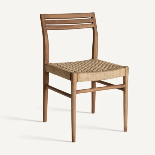 Chaise Souillac teck et corde lot de 2 Vical Home