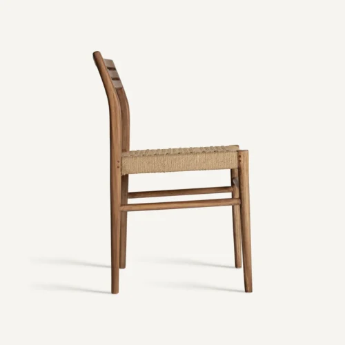 Chaise Souillac teck et corde lot de 2 Vical Home — vue 3