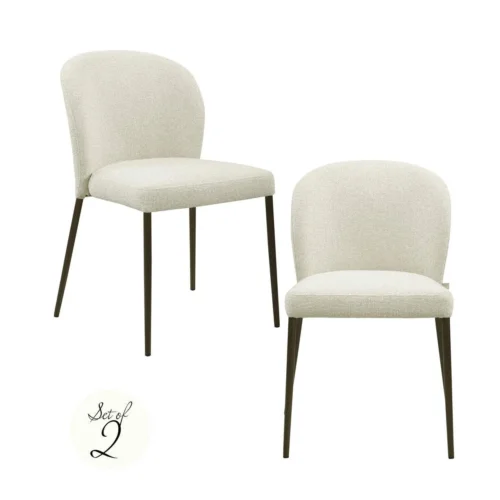 Chaise Stacker biscotti ignifugée lot de 2 Richmond Interiors — vue 2