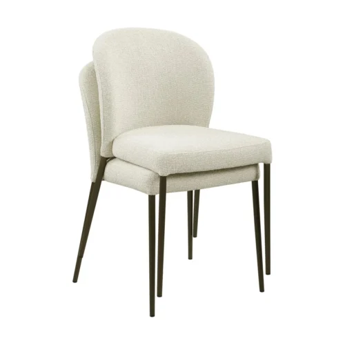 Chaise Stacker biscotti ignifugée lot de 2 Richmond Interiors — vue 3