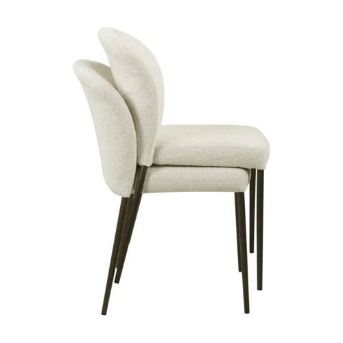 Chaise Stacker biscotti ignifugée lot de 2 Richmond Interiors — vue 7