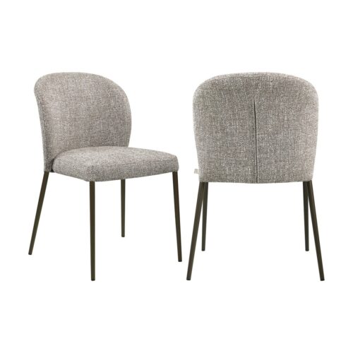 Chaise Stacker earth tweed ignifugée lot de 2 Richmond Interiors