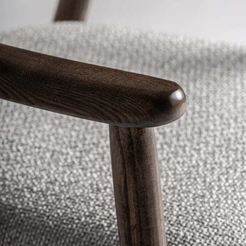 Chaise Ternat gris chiné et frêne Vical Home — vue 5
