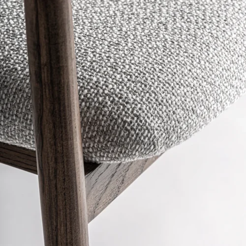 Chaise Ternat gris chiné et frêne Vical Home — vue 6