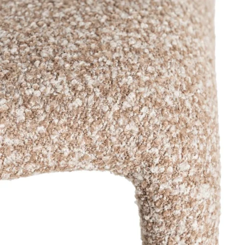 Chaise tissu beige piètement métal Ixia 59 cm — vue 10
