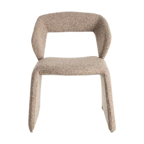 Chaise tissu beige piètement métal Ixia 59 cm — vue 4