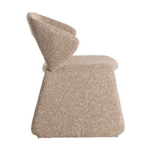 Chaise tissu beige piètement métal Ixia 59 cm — vue 5