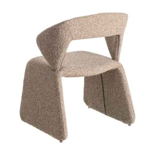 Chaise tissu beige piètement métal Ixia 59 cm — vue 6