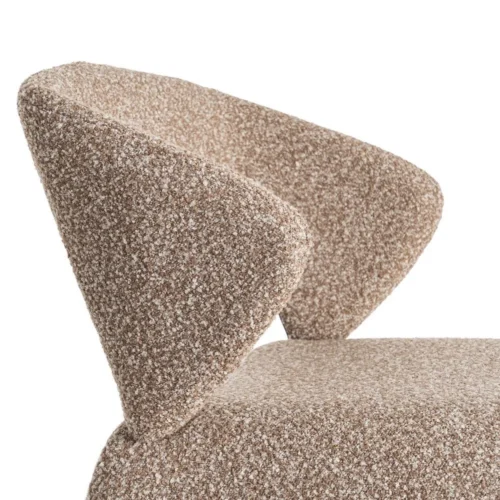 Chaise tissu beige piètement métal Ixia 59 cm — vue 8