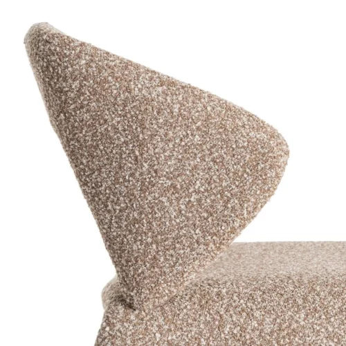 Chaise tissu beige piètement métal Ixia 59 cm — vue 9
