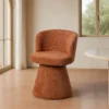 chaise tissu retour automatique ixia 55 cm terre cuite 1