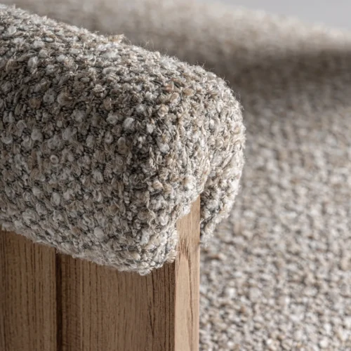 Chaise Ustka gris chiné et chêne clair Vical Home — vue 5