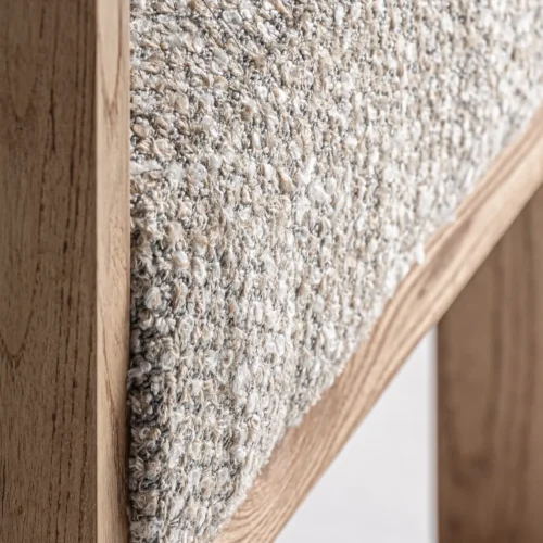 Chaise Ustka gris chiné et chêne clair Vical Home — vue 6