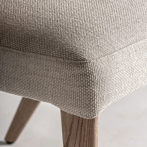 Chaise Veney beige et chêne marron clair Vical Home — vue 5