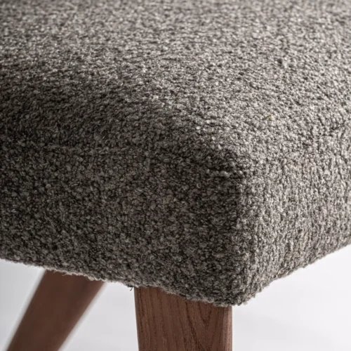 Chaise Veney gris chiné et chêne marron Vical Home — vue 5