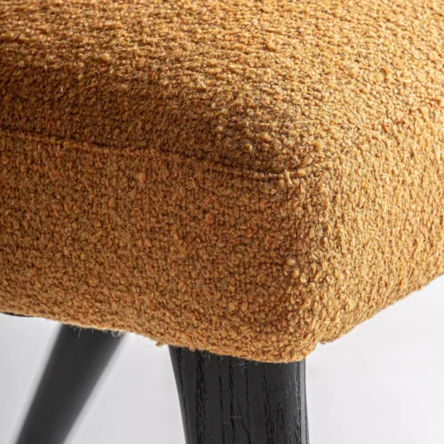 Chaise Veney moutarde chiné et chêne noir Vical Home — vue 5