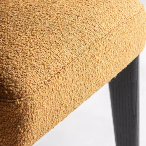 Chaise Veney moutarde chiné et chêne noir Vical Home — vue 6