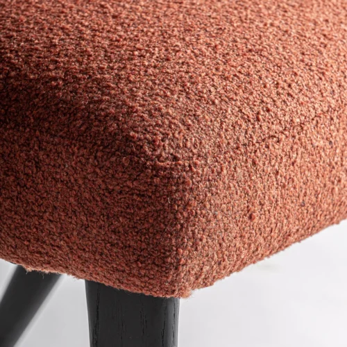 Chaise Veney terracotta chiné et chêne noir Vical Home — vue 5