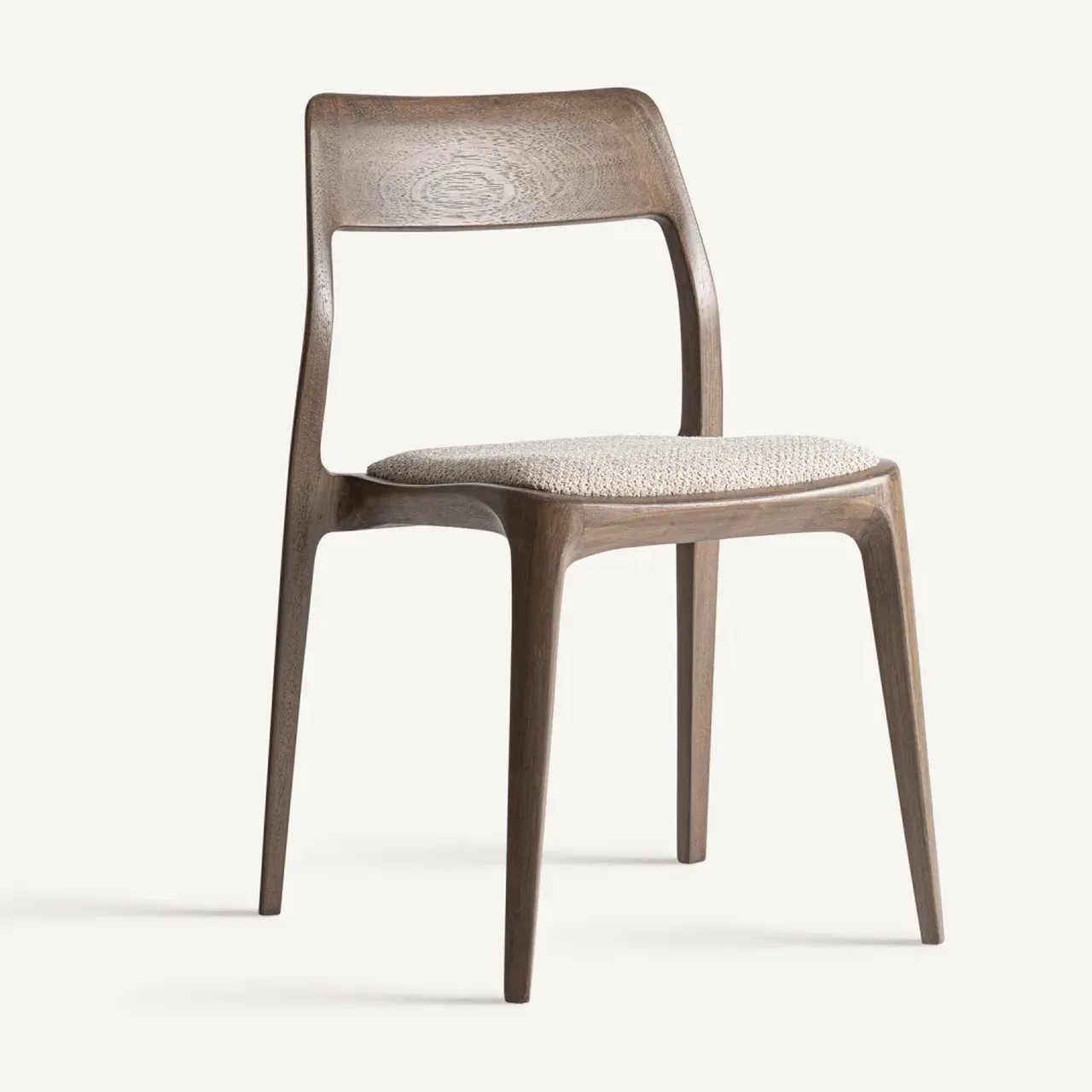 Chaise Vira vert et hévéa marron lot de 2 Vical Home