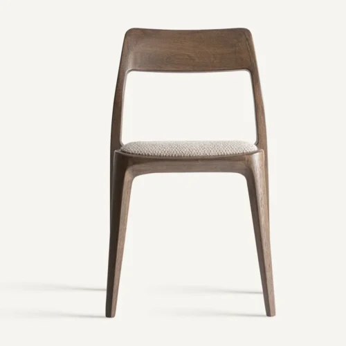 Chaise Vira vert et hévéa marron lot de 2 Vical Home — vue 2