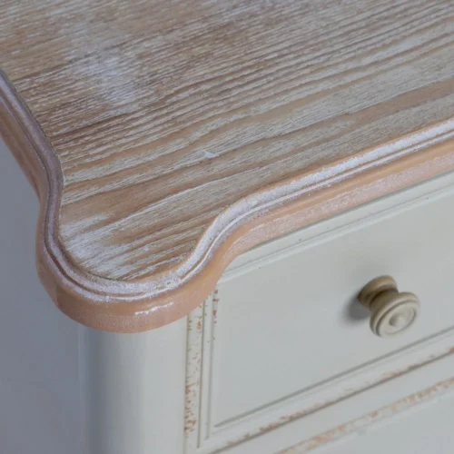 Commode bicolore naturel et crème Ixia 80 cm — vue 2