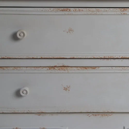 Commode bicolore naturel et crème Ixia 80 cm — vue 5