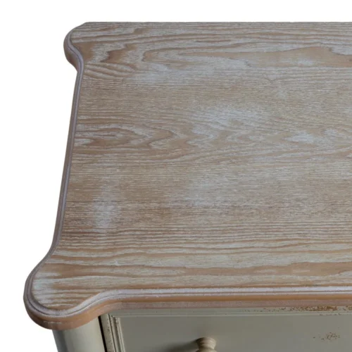 Commode bicolore naturel et crème Ixia 80 cm — vue 6