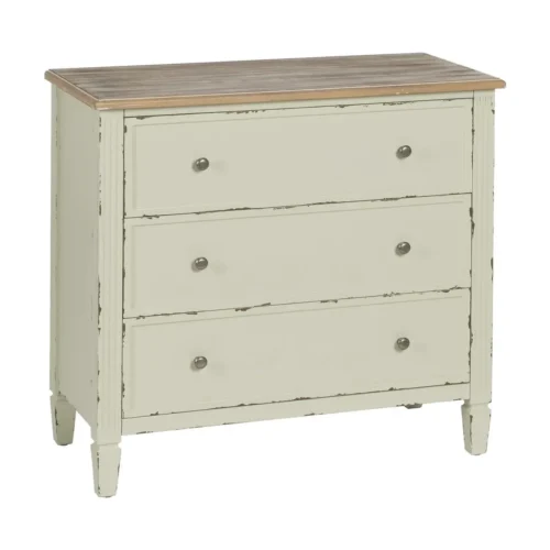 Commode bois beige Ixia 90 cm — vue 2