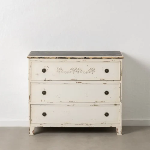 Commode bois blanc rosé Ixia 105 cm