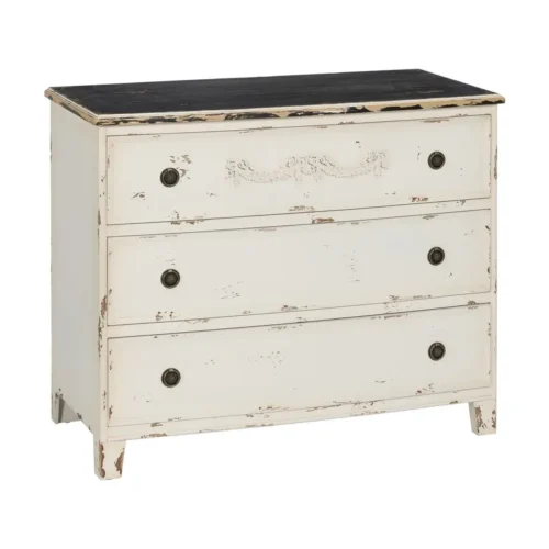 Commode bois blanc rosé Ixia 105 cm — vue 3