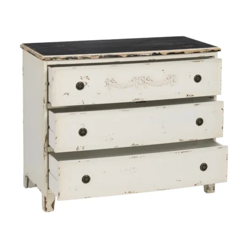 Commode bois blanc rosé Ixia 105 cm — vue 4