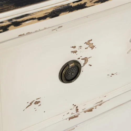 Commode bois blanc rosé Ixia 105 cm — vue 9