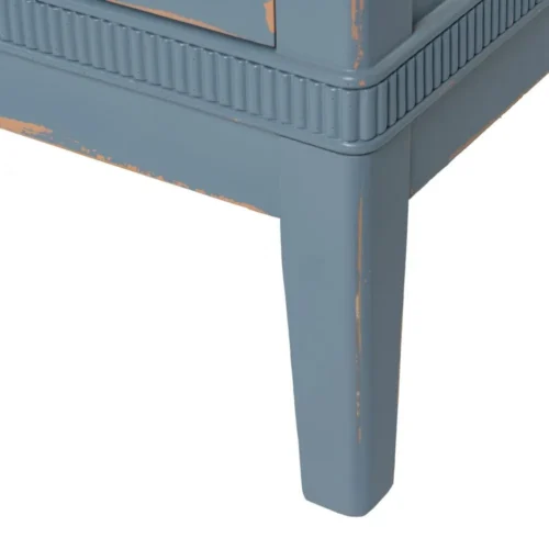 Commode bois bleu 4 tiroirs Ixia 115 cm — vue 10
