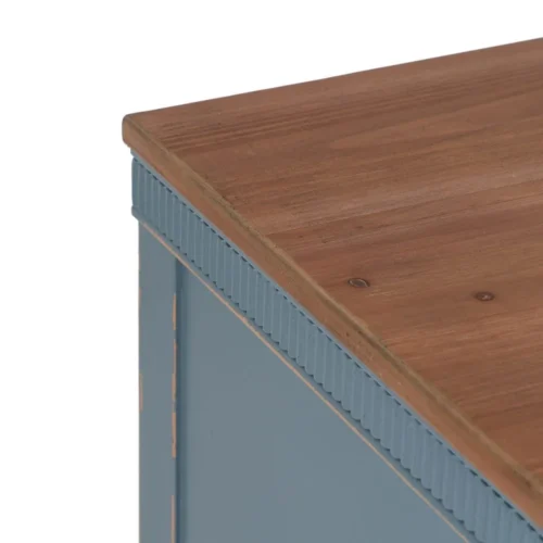 Commode bois bleu 4 tiroirs Ixia 115 cm — vue 4