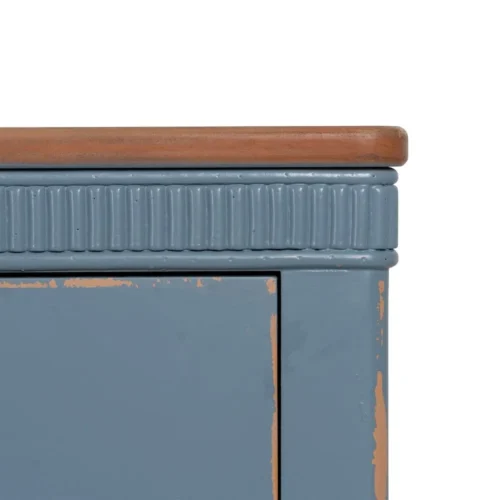 Commode bois bleu 4 tiroirs Ixia 115 cm — vue 5