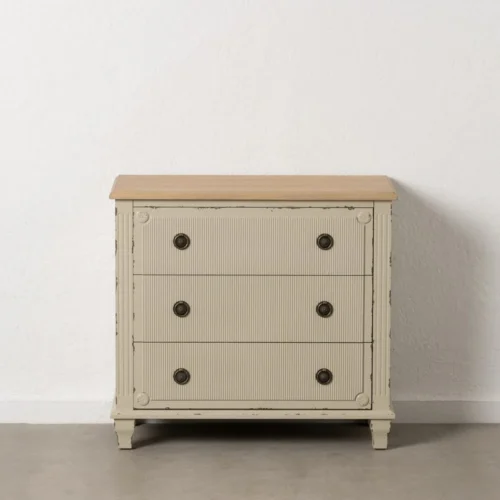 Commode bois crème Ixia 80 cm