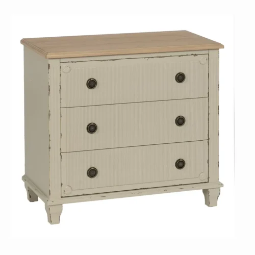 Commode bois crème Ixia 80 cm — vue 3