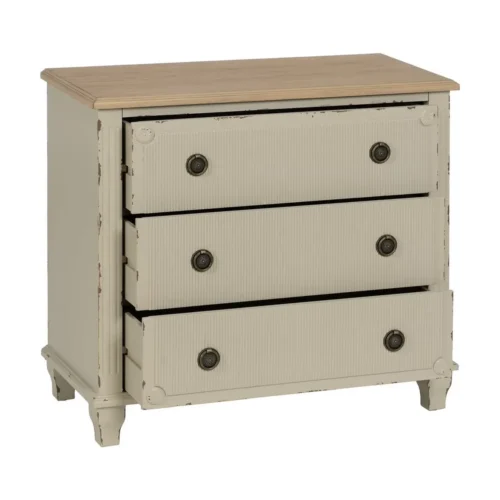 Commode bois crème Ixia 80 cm — vue 4