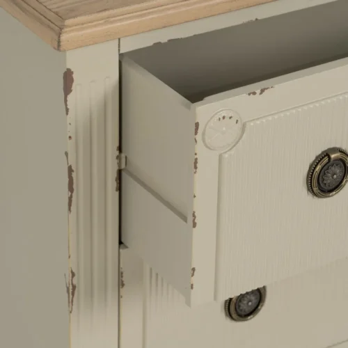 Commode bois crème Ixia 80 cm — vue 8