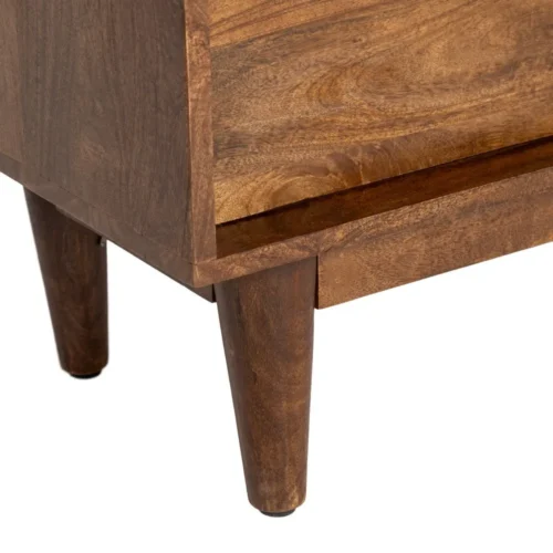 Commode bois de manguier marron 3 tiroirs Ixia 70 cm — vue 4