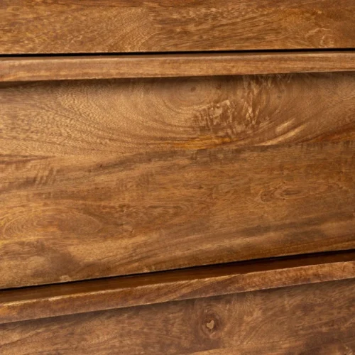 Commode bois de manguier marron 3 tiroirs Ixia 70 cm — vue 7