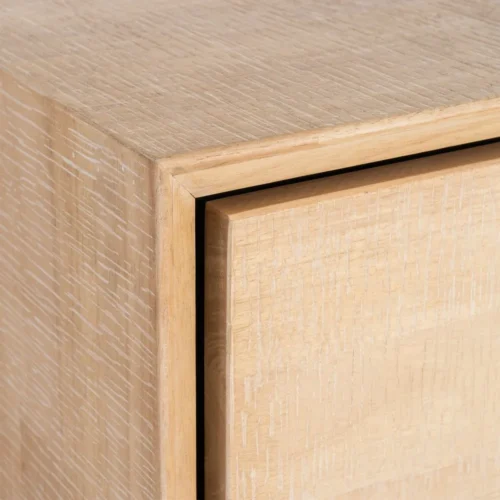 Commode bois et métal naturel et noir Ixia 99,5 cm — vue 5